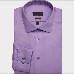 Calvin Klein Lavender Corded Slim Fit Non-Iron